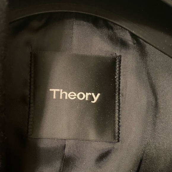 Theory Black Wool Jacket with Buttons - Picture 3 of 4